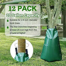 12 Pack 20 Gallon Tree Watering Bags, Reusable, Heavy Duty and Slow Release Gator Bags for Trees, Premium PVC Plant Drip Irrigation Bags,5-8 Hours Releasing Time by GreenHaven Gardens
