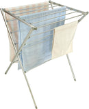 Premium Aluminum Foldable Laundry Rack for Air Drying Clothing, Towels and Linens, Easy Assembly, Energy Saving, 12 Rails, Conveniently 36 Inches Tall by TinyTreasures Baby Boutique