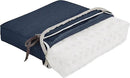 Classic Accessories Montlake Water-Resistant 25 x 18 x 4 Inch Patio Lounge Back Cushion, Heather Indigo Blue, Outdoor Loveseat Cushions by GreenHaven Gardens