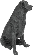 Design Toscano Labrador Retriever Dog Indoor/Outdoor Garden Statue, 9 Inch Wide, 15 Inch Tall, Cast Stone Resin, Black Painted Finish by GreenHaven Gardens