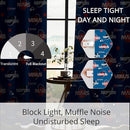 Kids Space Mars Blackout Curtains - 100% Blackout, Thermal Insulated, Noise Reducing,Bring The Cosmos Closer to Kids Room, 2 Panels (Planet Parade, W52×L63) by TinyTreasures Baby Boutique