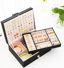 Womens Earring Jewelry Box for Girls Jewelry Earring Organizer Box Earring Holder Organizer for Girls Jewelry Organizer Earring Boxes for Women Girls Stud Earring Organizer Jewelry Box Black by TinyTreasures Baby Boutique