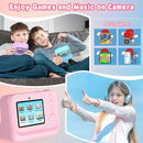 Kids Camera, Upgrade Kids Camera Instant Print, Front Rear Dual Selfie Digital CAM with 1080P Videos, Portable Travel Toy with Games and Music, Christmas Birthday Gift for Boys, Girls and Teens by TinyTreasures Baby Boutique