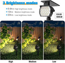 NIORSUN Solar Spot Lights Outdoor,23 LEDs Landscape Lighting with Auto On/Off and 3 Lighting Modes, IP67 Waterproof Spotlights,Outdoor Solar Lights for Yard Garden,2 Pack(Warm White) by GreenHaven Gardens