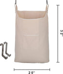 Laundry Collector, Laundry Hamper, Door Hanging Laundry bag with hooks (Beige, 65Liters) by CozyNest Decor