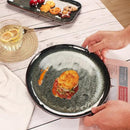 Ceramic Dinner Plates Dish Set,Set of 4,for Lunch snacks -Microwave Oven & Dishwasher Safe,Scratch Resistant,Dinnerware Kitchen Porcelain Serving Dishes 10 Inch Round by CozyNest Decor