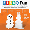 Big Blocks for Kids Ages 4-8 — Indoor & Outdoor Blocks Kids Games — White Large Building Blocks - 48 pc by TinyTreasures Baby Boutique