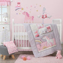 Bedtime Originals Rainbow Unicorn Pink/Purple 4-Piece Baby Crib Bedding Set by TinyTreasures Baby Boutique