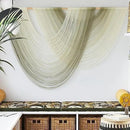Macrame Wall Hanging Boho Wall Decor Tapestry Dip Dyed Ombre Moss Green Handmade Wall Art Woven Cotton Rope Backdrop with for Bedroom Living Room, 57" W x 39" L by CozyNest Decor