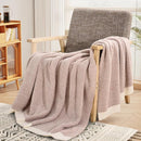 NEXHOME PRO Super Soft Throw Blankets for Couch, Reversible Warm Blanket Cozy Knit Blankets for Women, Fuzzy Plush Lightweight Throws for Sofa, Bed, Picnic, Heather Terracotta, 50 x 60 inches by TinyTreasures Baby Boutique
