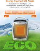 GiveBest Space Heaters for Indoor Use, Portable Heater with Thermostat, Timer, Eco Mode and Fan Mode, 1500W PTC Ceramic Fast Safety Heat for Bedroom Home by CozyNest Decor