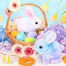 Plush Bunny Easter Toys for Kids,Interactive Bunny with Sounds,Can Walk and Wag Tail with Remote Control Leash,Easter Eggs with Surprise,Easter Birthday Gift for Toddlers by TinyTreasures Baby Boutique