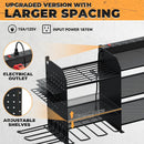 Upgrade Large Power Tool Organizer Wall Mount with Charging Station Tool Storage Rack with 6.5FT Power Strip 10 Drill Holder and Storage Rack for Garage Organization by GreenHaven Gardens