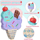 WERNNSAI Ice Cream Piñata - Summer Ice Cream Party Decorations for Kids Girls Birthday Pink Pinata Game Candyland Sweet Theme Party favors supplies with Bat Blindfold by TinyTreasures Baby Boutique