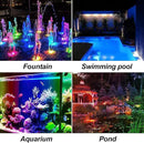 RGB Pond Lights with Timer, IP68 Waterproof Underwater Dimmable LED Fountain Lights for Outdoor Landscape Fish Tank Pond Fountain Waterfall Garden Lawn, 5 Lights by GreenHaven Gardens