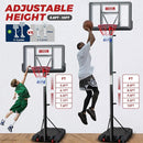 IGL Portable Basketball Hoop, 5.6-10FT Adjustable Basketball Goal System, 44 Inch Outdoor Basketball Hoop & Goals for Kids, Youth, and Adults in The Backyard, Driveway with PC Backboard by TinyTreasures Baby Boutique