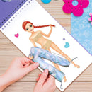 Sticker Dress-Up Dancers. Sticker Activity Book for Kids. Learn Girls Fashion Design, Dancer Poses with Sticker, and Guide for Kids 5 and up. Girls Fashion Paper Dolls Dress up Games by TinyTreasures Baby Boutique