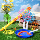 Lenwen 16 Pcs Giant Bubble Wands Kit Big Maker Toy Large Gigantic Bubble Wands with Refill and Tray for Summer School Birthday Outdoor Playtime Fun Activity Party Favors (Various) by TinyTreasures Baby Boutique