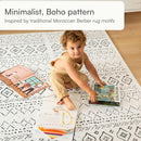 Baby Play Mat for Floor – 4x6ft Boho | Soft Non Toxic Premium EVA Foam Tiles for Tummy Time, Crawling & Playroom – Waterproof Interlocking Floor Mat for Babies & Toddlers by Lillefolk (6 Tiles) by TinyTreasures Baby Boutique