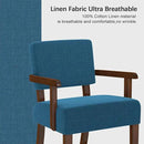 Accent Chair with Wood Frame, Arm Chairs Oversize with Soft Seat and Armrests for Living, Dining, Bed, Reading, and Waiting Rooms by CozyNest Decor