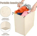 MYOYAY 3 Section Laundry Sorter with Garment Hanging Bar Rack Foldable Ironing Board, Laundry Basket Organizer Heavy Duty Laundry Hamper Rolling Cart with Lockable Wheels and 3 Removable Bags by CozyNest Decor