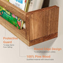 Heimlove 24 Inch Nursery Floating Shelves, Nursery Book Shelves for Wall, Wall Bookshelf for Kids Solid Wood Wall Mounted Shelves for Books,Toys and Decor Storage, Set of 2 by TinyTreasures Baby Boutique