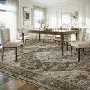 AMOAMI Area Rug - 8x10 Vintage Soft Coffee & Brown Rug for Living Room, Bedroom, Dining Room, Office - Non-Slip, Washable Carpet by CozyNest Decor