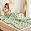 Sage Green Fluffy Comfy Blanket for Couch Living Room 50x60 Faux Fur Throw Blanket for Bed Soft Furry Cozy Best Housewarming Home Decor Gifts 860 GSM by CozyNest Decor