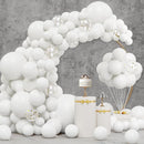 JOYIN 150 Pcs White Balloons, Different Sizes 18 12 10 5 Inch White Latex Balloon Arch Kit with Instruction for Birthday Decoration Party Graduation Wedding Holiday by TinyTreasures Baby Boutique