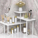 JayRex Bathroom Organizer Countertop Corner Shelf, 3 Tier Moveable Organizer for Make Up, Dresser Table, Desktop (White) by CozyNest Decor