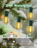 25FT LED Outdoor Christmas String Lights Waterproof, Hanging G40 Globe Patio Lights with 27 LED Shatterproof Warm White Bulbs, Outdoor Christmas Decorations Light for Wedding Party Backyard, Green by TinyTreasures Baby Boutique