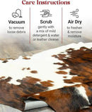 Tricolor Cowhide Rug Classic Brown, Black and White Color Mix, Natural Leather Hide, Area Rug (5x7 ft) by CozyNest Decor