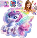 45pcs Unicorn & Mermaid Double-Sided Floor Puzzles, Ages 3-8, 27.6x32 In, Waterproof, EVA Material, Jumbo Jigsaw Puzzle, 1 Set of 45 Pieces by TinyTreasures Baby Boutique