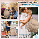 Weitars Diaper Bag Backpack Large Baby Diaper Bag with Changing Pad Travel Diaper Backpack,Baby Bag for Boys Girls,Stroller Straps,5 Insulated Pockets (Khaki) by TinyTreasures Baby Boutique