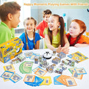 Wooden Matching Game Puzzle Games, Pattern Block Match Puzzles Building Cubes with Bell for Kids and Adults Toys Board Games for Family Night by TinyTreasures Baby Boutique