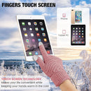 Geyoga 2 Pairs Women's Winter Touch Screen Gloves Soft Warm Fleece Lined Knit Elastic Cuff Winter Texting Gloves by TinyTreasures Baby Boutique