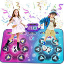Rechargeable Dance Mat - Double User Play Mat with Extra Large Size (59*38 in), Dancing Music, Challenge Game, Piano Mode, LED Lights, Christmas Birthday Gift for Kids Girls Boys 3-12 Year Old by TinyTreasures Baby Boutique