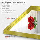 Gold Bathroom Mirror, 36x60 Inch Rectangular Deep Frame Mirror, Large Wall Mounted Bathroom Vanity Mirror Over Sink for Bedroom,Restroom, Living Room, Hangs Vertically or Horizontally by CozyNest Decor