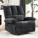 Oversized Recliner Chair Extra Wide Large Recliner for Adults 350lbs with Lumbar Support Pillow Nursery Chair Living Room (Manual, GREY-6008) by CozyNest Decor