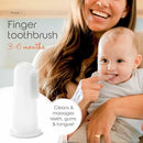 Cherish Baby Care Baby Toothbrush & Toddler Toothbrush Set (0-2 Years) - BPA-Free & Safety-Tested, 2023 Award Winner, Food-Grade Silicone (Orange) by TinyTreasures Baby Boutique