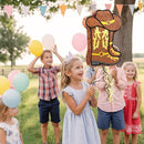 WERNNSAI Western Cowgirl Boot Piñata - Cowboy Hat Pinata Game Western World Theme Party Decorations for Adults Kids Birthday Farm Horse Rodeo Party Supplies with Bat Blindfold by TinyTreasures Baby Boutique