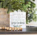 Simply Said, INC Perfect Pallet Petites 8" x 8" x 1" Rustic Wood Sign - Choose Kindness by CozyNest Decor
