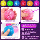 Bouncy Light Up Ball for Kids - LED Flashing Spiky Sensory Toys for Kids with Autism Stress Balls for Toddlers 1-3 Fidget Toys Sensory Balls Glow in The Dark for Novelty Noisemaker Toys for Parties by TinyTreasures Baby Boutique