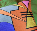 Lumbar Kandinsky Abstract Pillow Cover - Soul VI Modern Throw Pillowcase Modern Chair Cushion Contemporary Pillowsham Farmhouse Couch Cushions Hand Embroidered Wool Size 14x20 by CozyNest Decor
