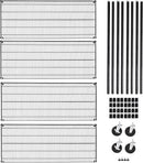 Seville Classics UltraDurable Heavy Duty NSF Solid Steel Wire Rack Storage Unit, Organizer for Garage, Warehouse, Office, Restaurant, Classroom, Kitchen, Black, 4-Tier Shelving, 60" W x 24" D by CozyNest Decor