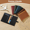 Jack&Chris Genuine Leather Passport Holder for Travel, RFID Blocking Handmade Passport Holder with Card Case Organized & Safe, Quality Travel Essentials for Women and Men for Gifting, Black by TinyTreasures Baby Boutique