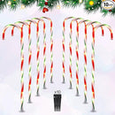 VCOKEN 30'' Christmas Candy Cane Lights Outdoor Pathway, Set of 10 Christmas Candy Cane Markers Decoration, Connectable & Light Up Xmas Holiday Party Yard Art Indoor Outdoor, Red&Green by GreenHaven Gardens
