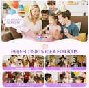 Kinglucky Mini Karaoke Machine for Kids, 2025 TOP Birthday Gifts Ideas for 3-12 Year Old Girls, Christmas Party Gifts Kids' Personal Video Players Accessories with 2 Wireless Microphones - Purple by TinyTreasures Baby Boutique