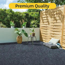 Marine Carpet,6 FT x 10 FT Dark Gray Indoor Outdoor Carpet 0.2" Thick Boat Carpet with Water-Proof TPE Backing, Non-Slide Outdoor Marine Carpet Roll for Home, Patio, Porch, Deck by CozyNest Decor