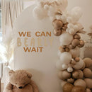 We Can Bearly Wait Wall Decal - Baby Shower Party Decoration, Gender Reveal Party Supplies, Bear Sign Decal for Balloon Arch, Pregnancy Party Photo Background Props (We Can Bearly Wait D) by TinyTreasures Baby Boutique